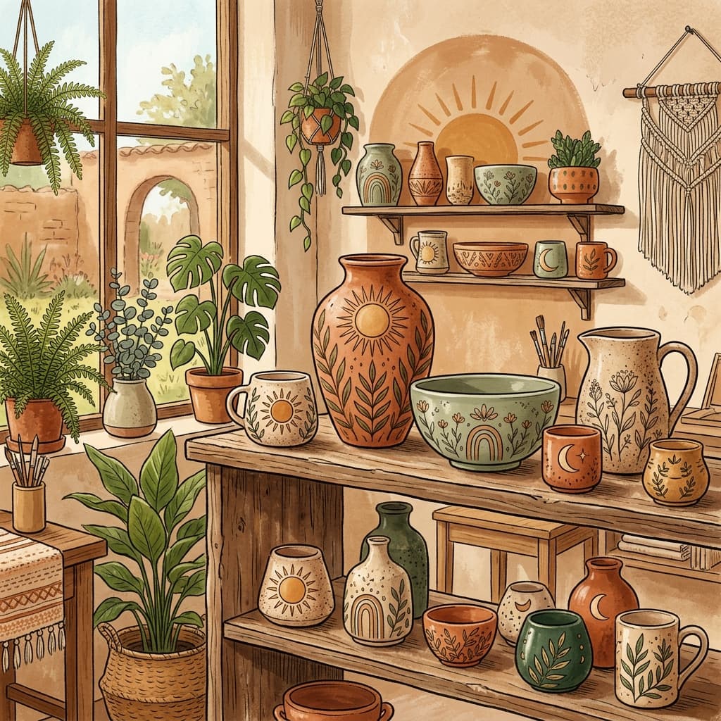 Boho Ceramic Trends: How to Style Earthy Pottery Patterns